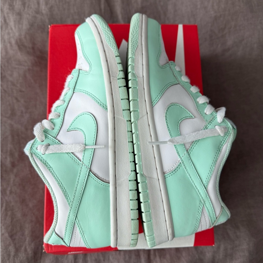 Nike Dunk Low GS Big Kids (FZ3534-100) “Mint Foam” - Picture 5 of 12